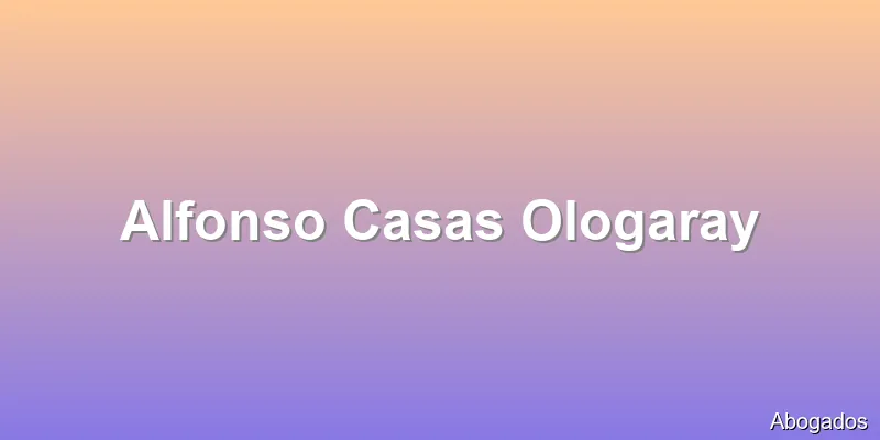 Alfonso Casas Ologaray