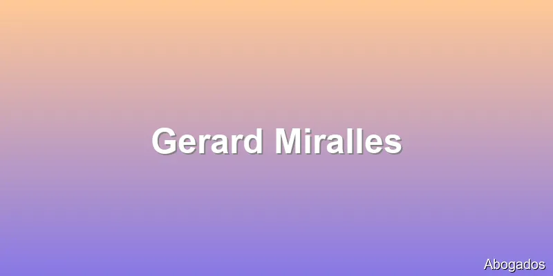 Gerard Miralles