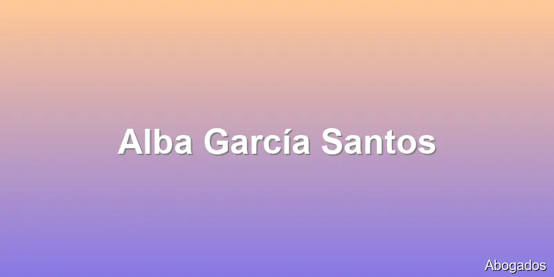 Alba García Santos
