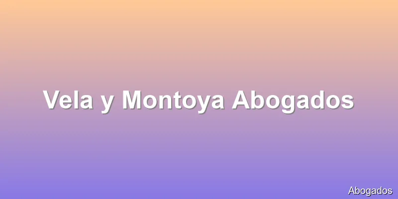 Vela y Montoya Abogados