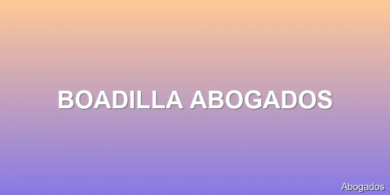 BOADILLA ABOGADOS