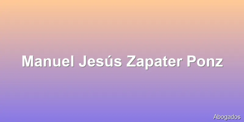 Manuel Jesús Zapater Ponz