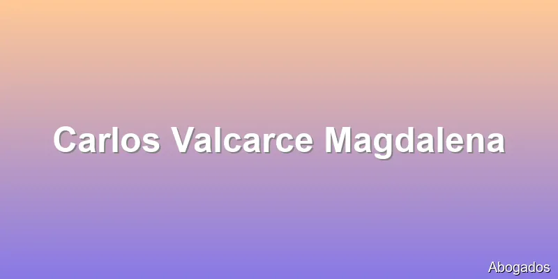Carlos Valcarce Magdalena