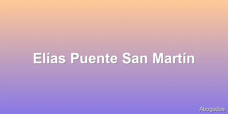 Elías Puente San Martín