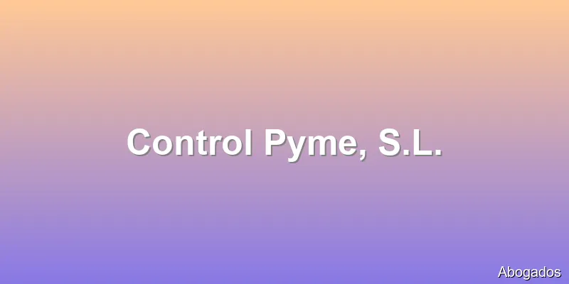 Control Pyme, S.L.