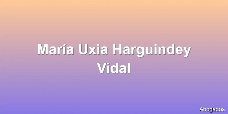 María Uxia Harguindey Vidal