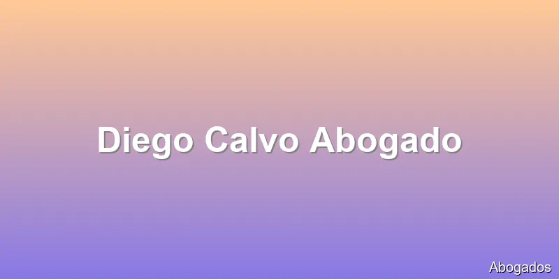 Diego Calvo Abogado