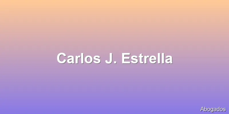 Carlos J. Estrella