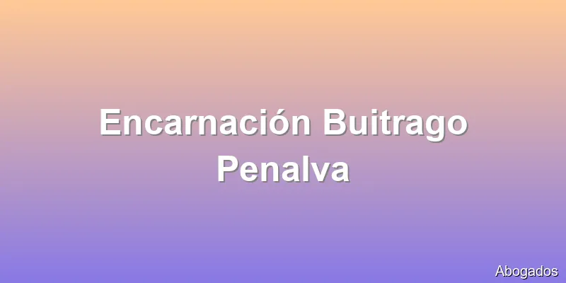 Encarnación Buitrago Penalva