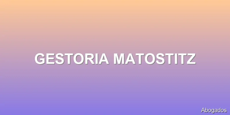 GESTORIA MATOSTITZ
