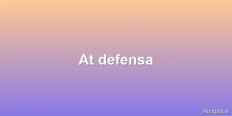 At defensa