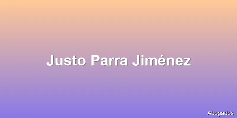 Justo Parra Jiménez