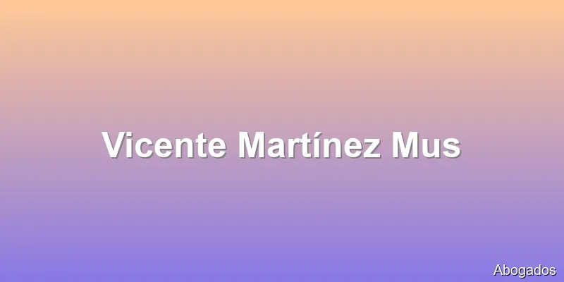 Vicente Martínez Mus