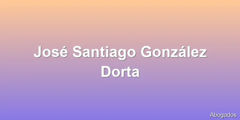 José Santiago González Dorta