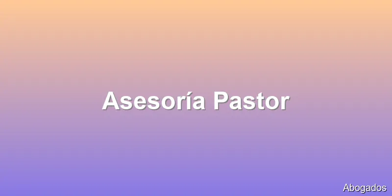 Asesoría Pastor