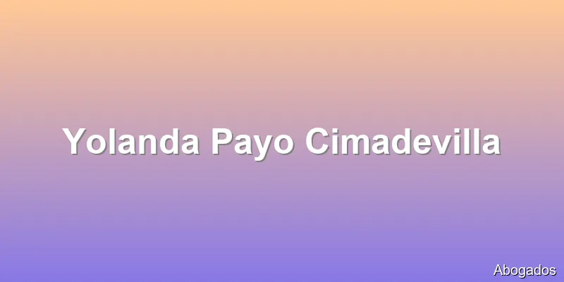 Yolanda Payo Cimadevilla