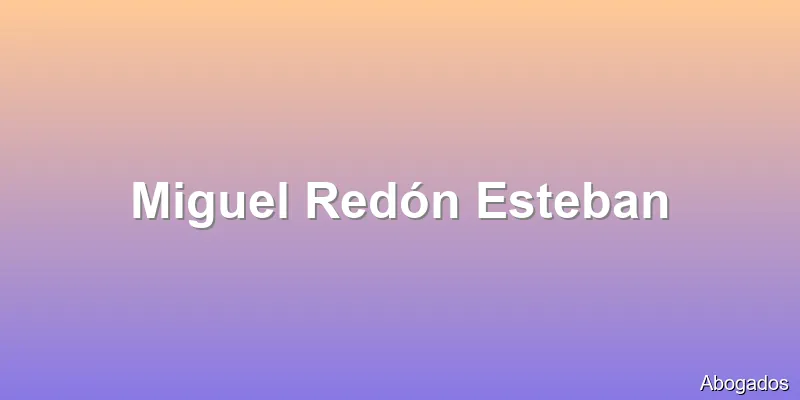 Miguel Redón Esteban