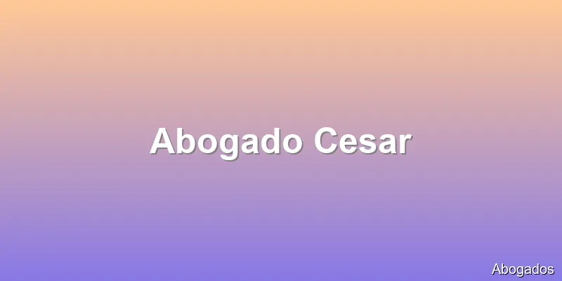 Abogado Cesar