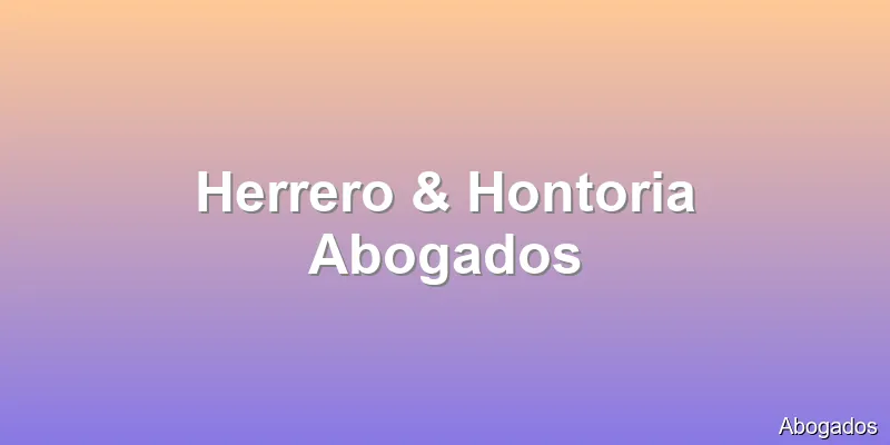Herrero & Hontoria Abogados