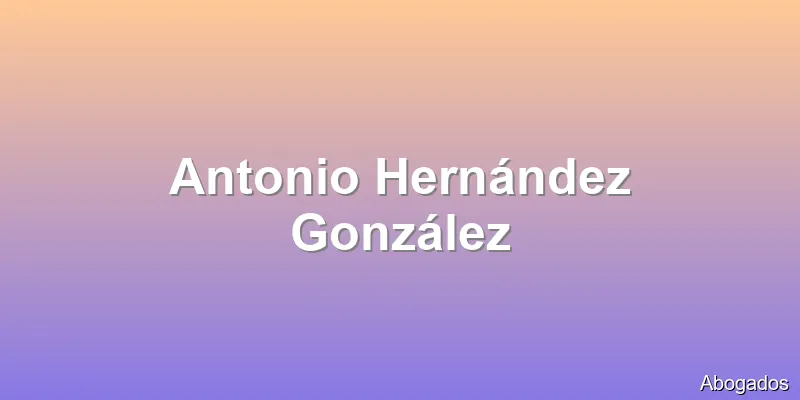 Antonio Hernández González