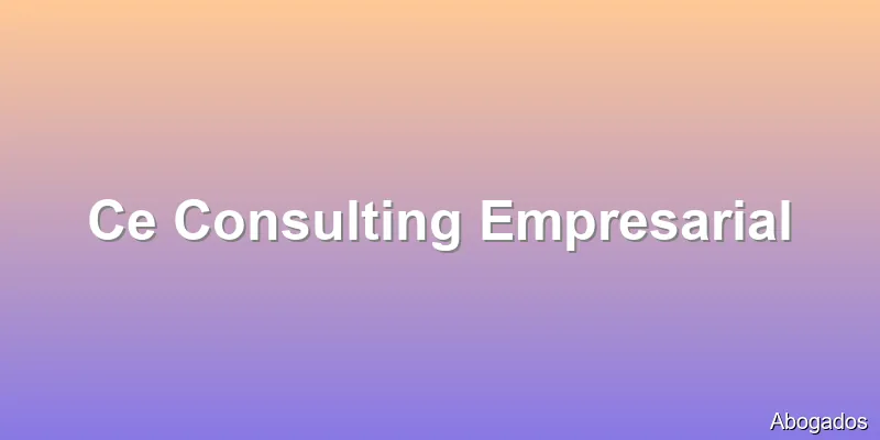 Ce Consulting Empresarial