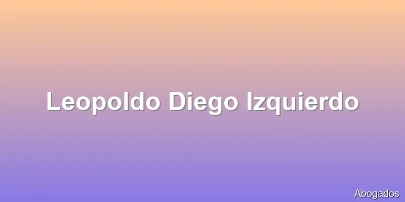 Leopoldo Diego Izquierdo