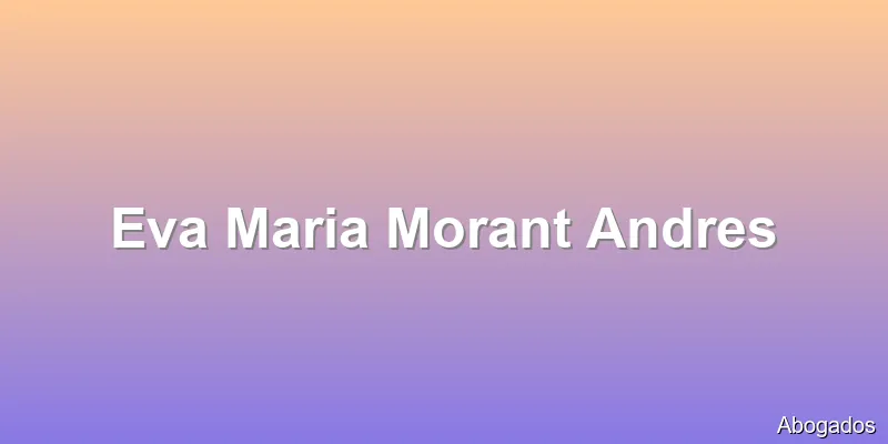 Eva Maria Morant Andres