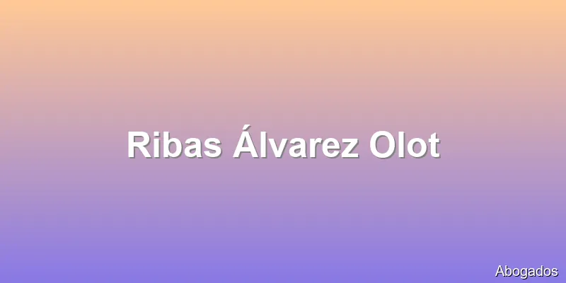 Ribas Álvarez Olot