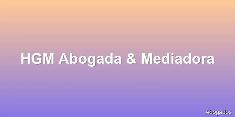HGM Abogada & Mediadora
