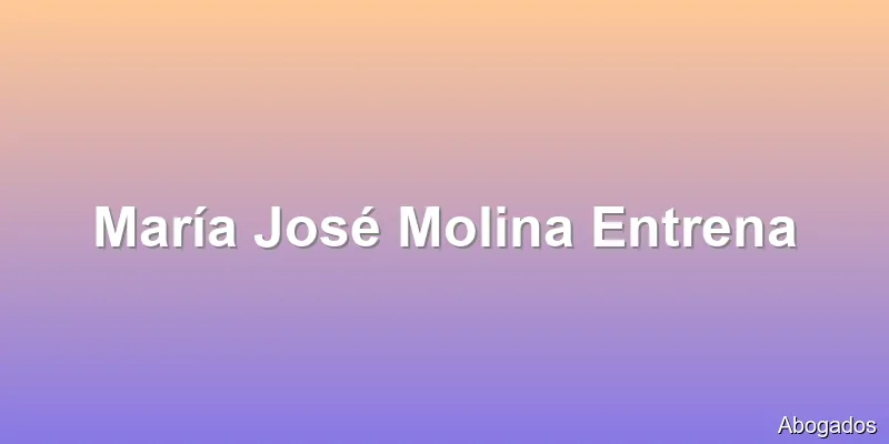 María José Molina Entrena