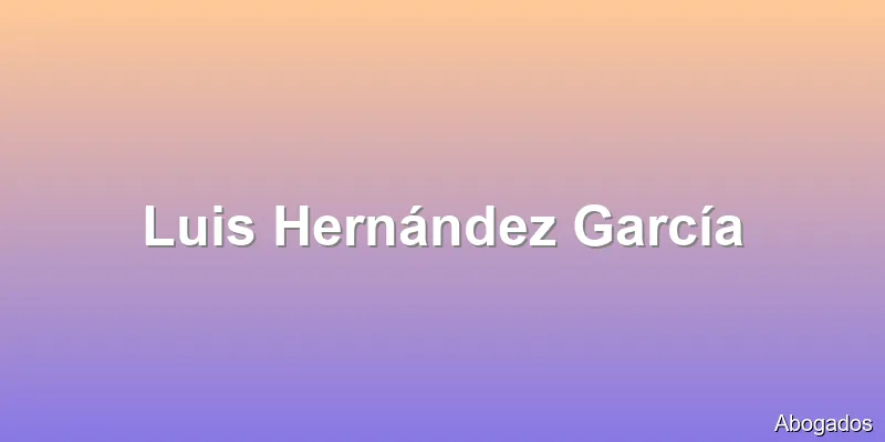 Luis Hernández García