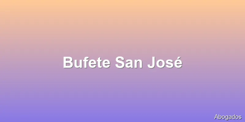 Bufete San José