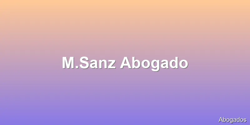 M.Sanz Abogado