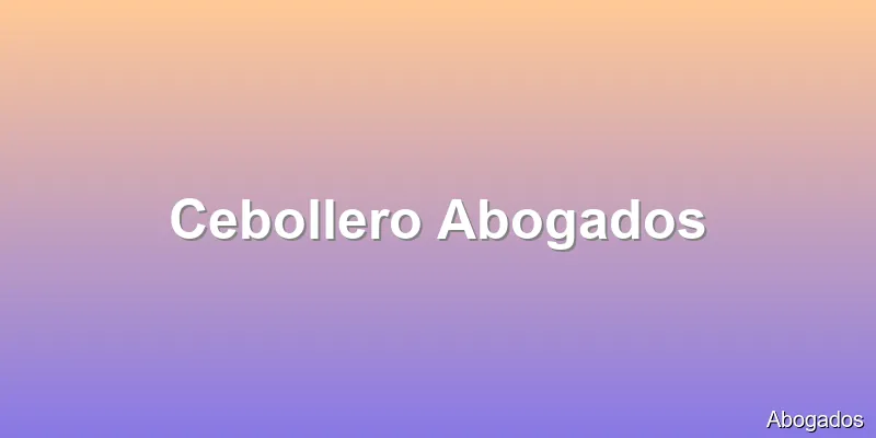Cebollero Abogados
