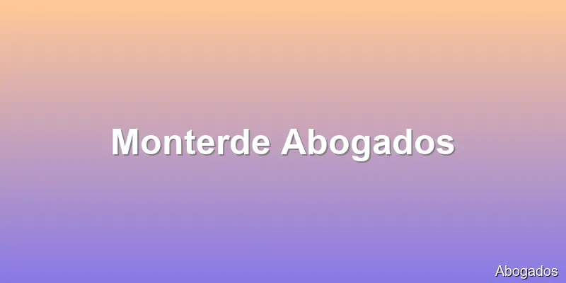 Monterde Abogados