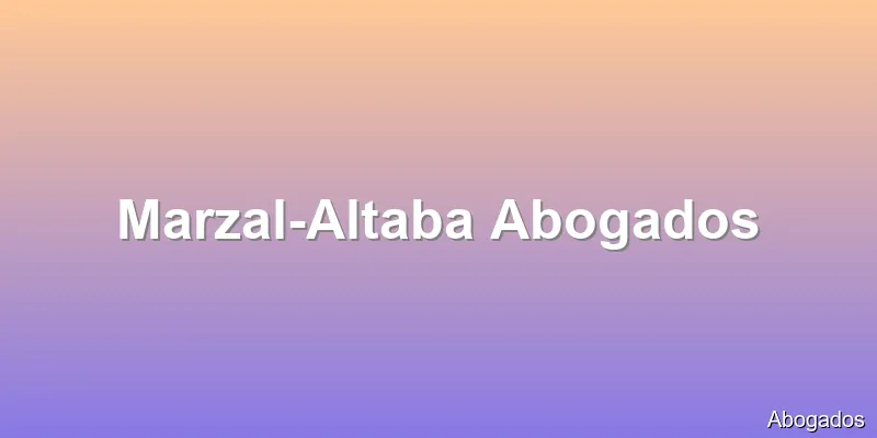 Marzal-Altaba Abogados