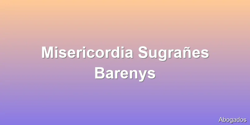 Misericordia Sugrañes Barenys