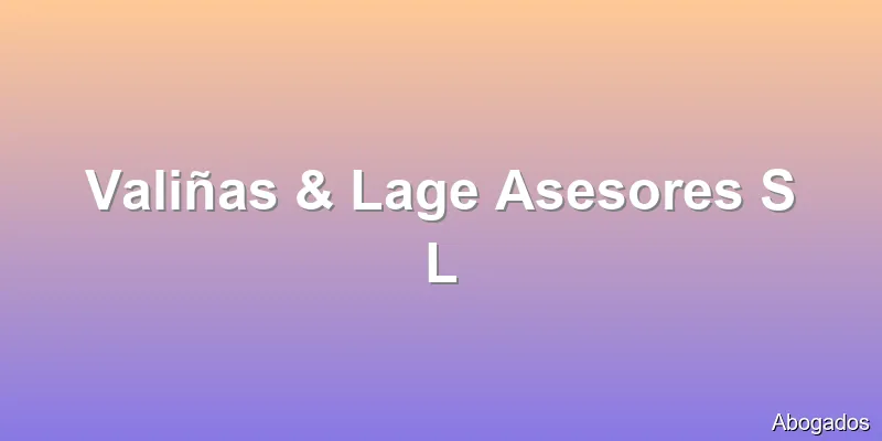 Valiñas & Lage Asesores S L