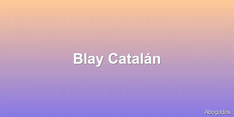Blay Catalán
