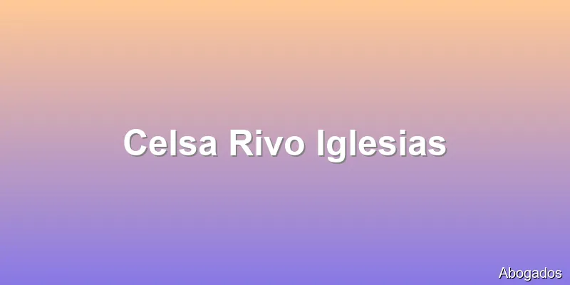 Celsa Rivo Iglesias