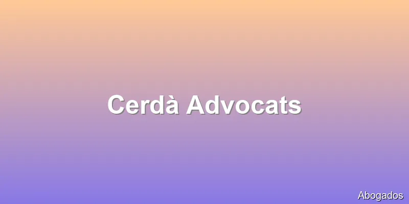 Cerdà Advocats