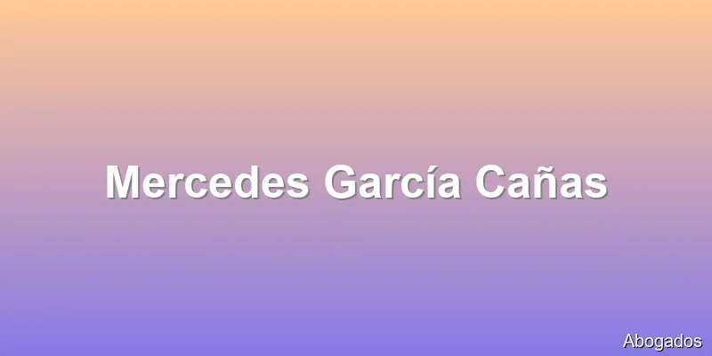 Mercedes García Cañas